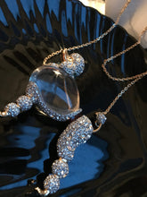 Load image into Gallery viewer, ALEXIS BITTAR Crystal Lucite Jelly Belly French POODLE Runway Statement Necklace