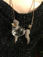 Load image into Gallery viewer, ALEXIS BITTAR Crystal Lucite Jelly Belly French POODLE Runway Statement Necklace