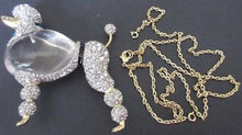 Load image into Gallery viewer, ALEXIS BITTAR Crystal Lucite Jelly Belly French POODLE Runway Statement Necklace
