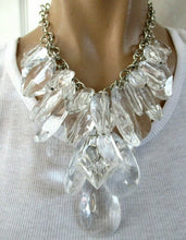 Load image into Gallery viewer, Glam Clear Lucite Necklace by Graziano