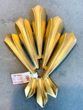 Load image into Gallery viewer, Huge Saks Fifth Ave NYC Vintage Brooch, Matte Goldtone Unisex Lapel Pin