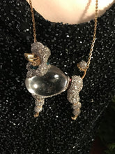 Load image into Gallery viewer, ALEXIS BITTAR Crystal Lucite Jelly Belly French POODLE Runway Statement Necklace