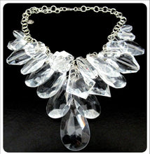 Load image into Gallery viewer, Glam Clear Lucite Necklace by Graziano