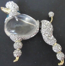 Load image into Gallery viewer, ALEXIS BITTAR Crystal Lucite Jelly Belly French POODLE Runway Statement Necklace