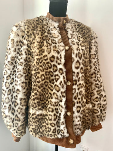 Awesome 80s Leopard Teddy Bear Bomber Jacket by Lilli Ann curated vintage by MySoulRepair