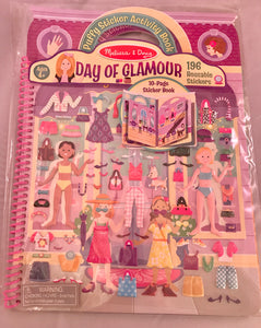Melissa and Doug Fashionista Vinyl Paper Dolls