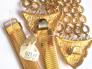 90s Glam Golden Chain Bling Belt