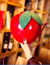 Load image into Gallery viewer, Adorable Apple or Strawberry Crossbody Purse, Fruity Statement Handbag
