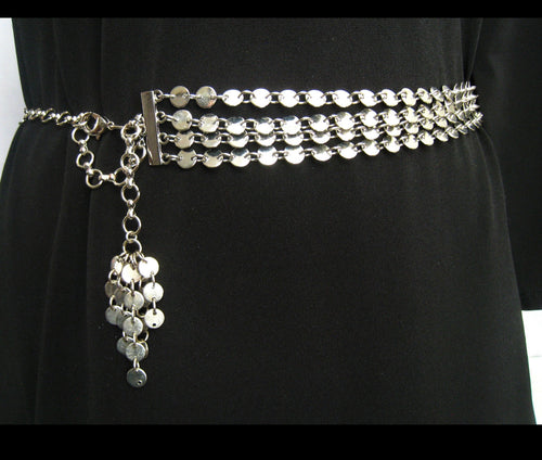 Awesome 80s Silver Bling Belt or Necklace