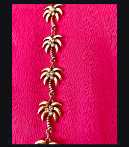 Fancy Tropical Palm Tree Mask Chain by Pat Swift Designer