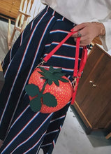 Load image into Gallery viewer, Adorable Apple or Strawberry Crossbody Purse, Fruity Statement Handbag