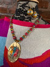 Load image into Gallery viewer, Creative Capers POP Fashionistas OOAK Necklace and Earrings Set