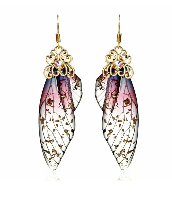 MySoulRepair Butterfly Fairy Lucite Dangle Earrings