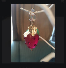 Load image into Gallery viewer, Darling Strawberry Dangles, 90s Glam Earrings