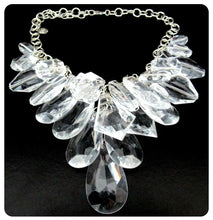 Load image into Gallery viewer, Glam Clear Lucite Necklace by Graziano