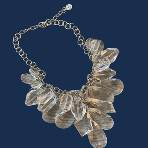 Glam Clear Lucite Necklace by Graziano